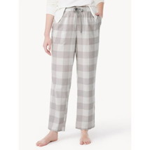 Joyspun Women&#39;s Print Lightweight Flannel Sleep Pants, Multicolor Size S... - $16.82