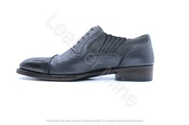 Men&#39;s Handmade Grey Patina Oxford Leather Formal Dress Shoes For Men - $140.98