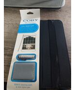NEW! COBY 7-8&quot; REVERSIBLE TABLET CASE BLACK/GREEN . Includes cloth and s... - $266.95 MXN