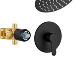 This Is A Complete Tub Shower Trim Kit Featuring A Matte Black Solid Brass - $81.98