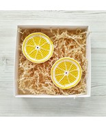 Car Drink coasters set of 2 Handmade Coasters for drinks Absorbent Fruit... - $12.24