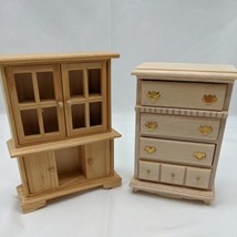 Vintage X-Acto The House Of Miniatures Wardrobe And Dresser For Dolls - £14.21 GBP