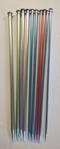 Vintage Aluminum Knitting Needles Lot Large Boye 10 needles (5 Pair) - £9.95 GBP