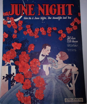 June Night Sheet Music by Abel Baer Words by Cliff Friend 1924 - £7.82 GBP