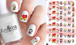 Peanuts Valentine&#39;s Day Nail Decals (Set of 56) - £3.89 GBP