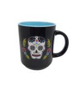 Sugar Skull Coffee Cup 18 oz. Ceramic Mug Day Of The Dead Mug - $13.85