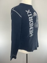 Jimi Hendrix Thermal Long Sleeve Shirt Navy Blue Men&#39;s Medium 100% Authentic ODM - £71.92 GBP