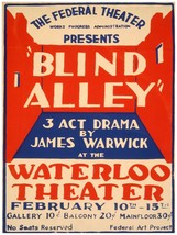 2683 Federal Theater presents Blind Ally quality Poster.Waterloo Decorative Art - £12.81 GBP+