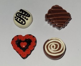 Chocolate Candy Magnet Set Clay Chocolates Accessory Kitchen  - £7.19 GBP
