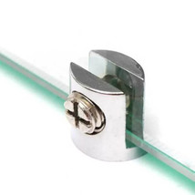 Orysin 4pcs Polished Chrome Glass Shelf Brackets Clamps for 6-8mm Bathroom - $15.90
