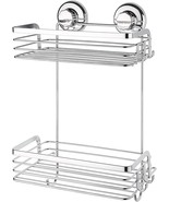 HASKO accessories Shower Caddy with Suction Cup - 304 Stainless Steel 2Tier - £43.24 GBP