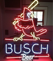 New Busch Beer St Louis Cardinals MLB Neon Sign 20&quot;x16&quot; - £123.09 GBP