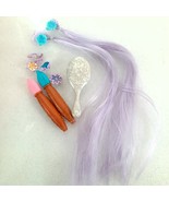 Disney Princess Rapunzel doll Hair Play accessories paint brush purple c... - $94.64 MXN