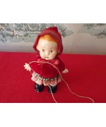 Vintage Celluloid Plastic walking Doll 6 1/2&quot; tall with string - £17.48 GBP