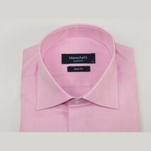 Mens 100% Cotton Oxford Shirt Manschett by Quesste Turkey Slim Fit 4029-02 Pink image 2