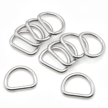 10 Pcs 304 Stainless Steel Heavy Duty Welded D Ring Solid Metal D Rings ... - £17.97 GBP