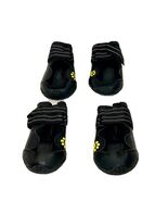 Protective Dog Outdoor Rain/Snow Boots Shoes Black Yellow Paw Print - Sz... - €7,54 EUR