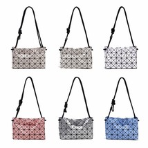 2024 Tofu Bun Geometry Lingge Drawstring Bag Single Shoulder Crossbody Handbag - £23.46 GBP+