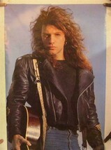 Bon Jovi Poster Jon John Door Vintage - $182.35