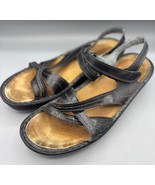 Naot Womens Black Leather Sandals Size 42 EU Casual Summer Straps - $405.69 MXN