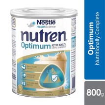1 X Nestle Nutren Optimum Complete Nutrition Milk Vanilla Flavor 800g - ... - $77.21