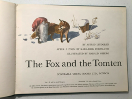 1966 children&#39;s book The FOX and the TOMTEN by Astrid Lindgren, Constable Young - £62.41 GBP