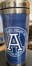 Toronto Argos CFL Football Travel Coffee Mug Argonauts Double Blue NEW - £24.95 GBP