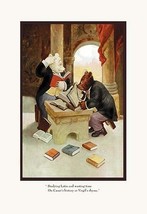 Teddy Roosevelt&#39;s Bears: Teddy B and Teddy G Studying Latin by R.K. Culver - Art - £16.43 GBP+