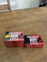 Lot Of 6 Memorex DBS 60 Minute Blank Audio Cassette Tapes Brand New Sealed - £11.69 GBP