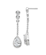 Cheryl M Silver  Brilliant-cut CZ Bezel & Teardrop Halo Post Dangle Earr... - €116,40 EUR Cheryl M Silver  Brilliant-cut CZ Bezel & Teardrop Halo Post Dangle Earr... - €116,40 EUR
