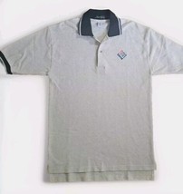 ENRON Polo Golf Shirt Inner Harbor Mens Medium Embroidered Paul Rand&#39;s Logo - £14.84 GBP