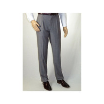 Men Apollo King Double Breasted Suit Classic Peak Lapel Soft Blend DM23 Gray image 11