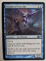 MTG Magic The Gathering Card Warden of Evos IsleCreature Bird Wizard Blu... - $4.80