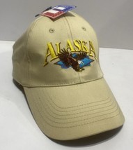 Vintage Alaska Bald Eagle Hook Loop Tan Embroidered NWT NOS - $16.82