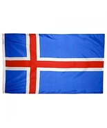 3Ftx5 Iceland Icelandic Flag - £3.88 GBP