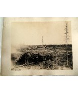 WWI U.S. Signal Corps Cabins Amongst Piles Of Logs Ruissan Empire 1914-18  - $35.24 CAD