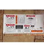 1 each DECAL Sticker for  Bush hog  sheet  safety Best Seller In Stock - $240.27 MXN