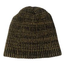 Artex Union Made USA Knit Beanie Hat – Black Brown Marled – One Size – V... - $17.10