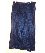 Sz S - Black Velvet Mid Calf length Skirt w/Pockets - £18.02 GBP