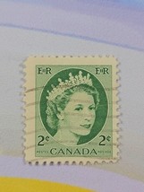 Canada Stamp Queen Elizabeth II 2c Used Wave Cancel 338 - $1.69