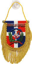 Dominican Republic Window Hanging Flag (Shield) - £7.19 GBP