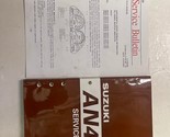 Suzuki AN400 Un 400 Riparazione Negozio Servizio Manuale Set K3 99500-34... - $54.96