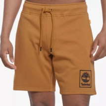 Size Large 8&quot; TIMBERLAND Wheat w/ Black TREE LOGO Athletic Casual Shorts... - £15.03 GBP