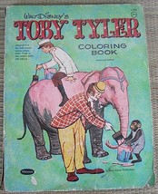 DISNEY Toby Tyler circus Coloring Book 1959 complete fair partially colo... - £13.95 GBP