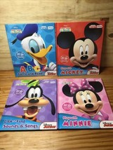 Disney Junior My First Smart Pad Books Play With Mickey 4 Lot ABC Minnie Songs - £6.32 GBP