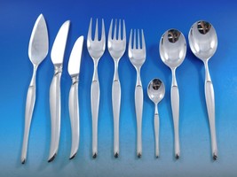 Duo by Christofle Silverplate Flatware Service for 12 Set 116 pieces Dinner - £5,371.59 GBP