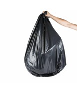 200 Trash Bags Regular Duty Trash Bags Black 36 x 58 High Density Opaque - £78.00 GBP