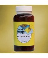 LICORICE ROOT 100 VEGICAPS BY NEW BODY  NO  FILLERS OR ADDITIVES - $38.31 CAD