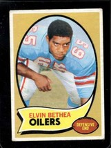 1970 Topps #43 Elvin Bethea Vg (Rc) Oilers Hof Nicely Centered *XR27490 - £7.80 GBP
