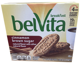 belVita Cinnamon Brown  Breakfast Biscuits 8.8 oz, 1 box with 5 packs of 4 bisc - £10.39 GBP